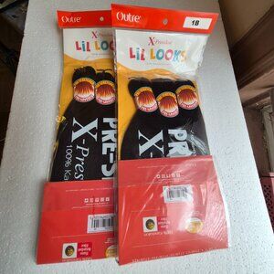 2 Packs Outre Xpression Lil Looks Kids - 3X PRE STRETCHED CALMING BRAID 32"